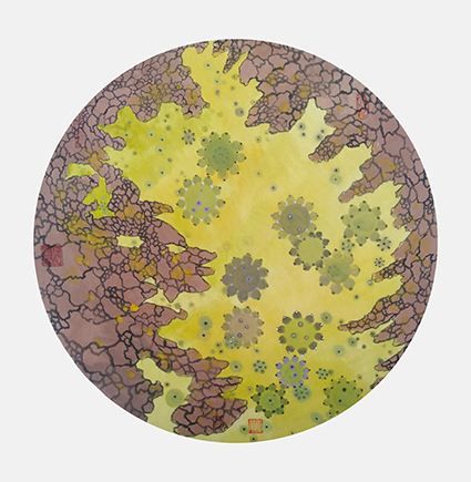 孙卫华作品 《微观生命群落》 规格：60cmx60cm